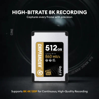 CHIPFANCIER Gold Gen II CFexpress Type A 4.0 Memory Card 512GB