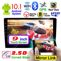 2 Din Car Radio Android 10.1 10.1 Inch Press Screen Car MP5 Player Radio GPS Navigation Wifi Bluetooth For Car
