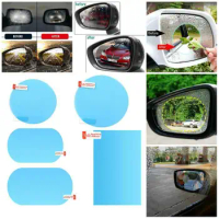 2Pcs Car Sticker Rainproof Film For Car Rearview Mirror Car Rearview Mirror Rain Film Clear Sight In Rainy Days Car Film