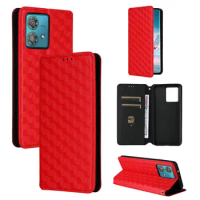 50pcs/lot For Motorola Moto Edge 40 Neo Book Style 3D Wallet Leather Case with Stand For Motorola Moto G58 G84