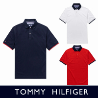 【Tommy Hilfiger】TOMMY 經典刺繡Logo短袖POLO衫 上衣-多色組合-BONL(平輸品/無吊牌款/可立領穿搭)