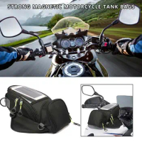 Motorcycle Riding Bag Strong Magnetic Navigation Fuel Tank Bag Riding Shoulder Bag for GIVI Mobile Phone Navigation Oil Tank Bag