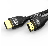 【日本秋葉原】HDMI2.0高畫質4K磨砂頭影音編織傳輸線 尊享黑2M