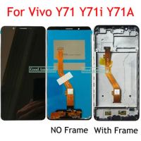 High Quality 6.0 inch For BBK Vivo Y71 Y71i Y71A 1724 1801i 1801 V1731B LCD DIsplay Touch Screen Digitizer Assembly / With Frame