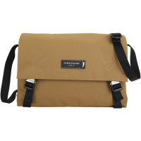 LONGCHAMP Le pliage Energy L 再生帆布翻蓋郵差包(咖啡色)