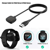 USB Charger Cable For Fitbit Sense 2 Replacement Charging Cord Clip Dock For Fitbit Versa 3 4 Smartwatch Accessories