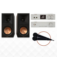 【FIESTA】數位混音機+擴大機-100W+KLIPSCH RP-600M II喇叭-黑檀(卡拉OK、雲端K歌機、Fiesta、嘉年華)