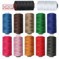 500m/Roll 40S2 Sewing Machine Thread Set 100% Polyester Dyed Threads DIY Handsewing Accessories for SINGER JUKI Brother Janome