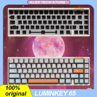 Luminkey 65 Mechanical Keyboard 3mode Wireless Bluetooth 2.4g Aluminium Alloy Hot Swap Rgb Office Gaming Keyboard Pc Accessory