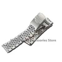 22mm 316L Stainless Steel SKX007 Bead of Rice Dive Universal Straight End Watch Strap Band Bracelet Fit for Seiko OMG Watch