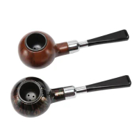 2022 Durable Multifunction Pipes Chimney Double Filter Smoking Pipe Herb Tobacco Pipe Cigar Narguile Grinder Cigarette Holder