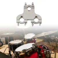 Metal Drum Set Pipe Clamp, Drum Set Mounting Clamps, Multifunctional Drum Expansion Clip, Three Hole Drum Seat Connector