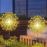Outdoor Solar Lights, 8 Modes Solar Garden Decorative Lights, For Path, Yard, Lawn, Backyard, Christmas Party Decoration