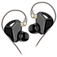 KZ ZVX Wired Earphones In Ear Monitor Metal Headphones HiFi Bass Sport Earbuds Noise Cancelling Gaming Headset PK PR1 ZS10 Pro X