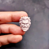 1/12 Scale Arkham Asylum Nightmare Joker Head Sculpt Unpainted Fit 6" ML SHF MAFEX Mezco Neca Figure