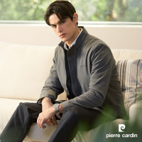 Pierre Cardin皮爾卡登 男款 都會休閒立領鋪棉夾克外套-灰色(5235761-96)