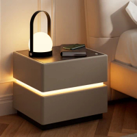 Luxury Wood Cabinet Nightstands Dressers Modern Wall Nightstands Shelf Outdoor Mesitas De Noche Bedroom Furniture LQQ25XP