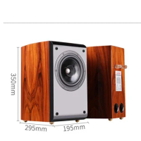 Q6 Bookshelf Speakers HiFi Full Range One Driver Arc Speaker Box Structure Matched Small Power Amplifier Pair