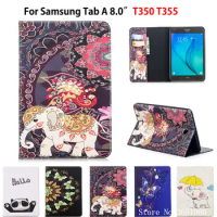 SM-T350 Case For Samsung Galaxy Tab A 8.0 inch T350 T355 P350 P355 Cover Smart Case Fashion Butterfly Funda Tablet Stand Shell
