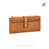 JIMS HONEY Official Dompet Kartu Panjang Wanita NICOLE WALLET Kulit PU Polos