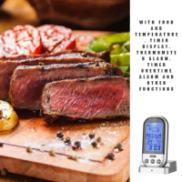 Cooking Bluetooth Home Wireless Thermometer Tools Thermometers Remote Meat Alarm With Grill Probe Timer Digital Kitchen