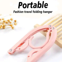10PCS Gantungan Baju Portabel Hanger Bisa Dilipat 3 Jemuran Baju Sebbarguna Pakaian kaus garasi