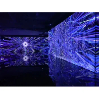 3D Hologram 4 sides Electric Holo Gauze Near 100% Transparency