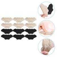 6 Pairs of Anti-slip Shoe Invisible Heel Liners Pads Anti-wear Invisible Heel Liners Cushions Supple Comfortable Invisible Heel