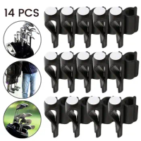 14pcs Golf Putter Clamp Golf Bag Clip Fixed Golf Clubs Buckle Ball Training Aids Sports Game Accessories Swing Trainer Equipment