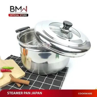 BMW Kitchen Ware - Panci Kukus Stainless Steel Dandang Panci Steamer Langseng Sarangan Murah 30CM