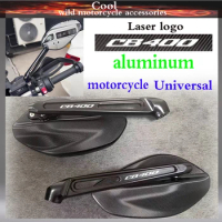 Laser logo Universal Large mirror surface Rearview Mirrors For Honda CB400SF CB400 CB400SS Motorcycle Rear View Mirror Side