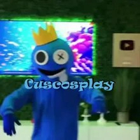 Roblox Rainbow Friends Blue Monster Jumpsuit Cosplay Costume for Sale