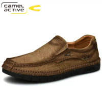Camel Active Men's Shoes Fall 2021 New British Business Shoes Men Genuine Leather Soft Sole All-match Casual Shoes