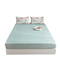 Printed polyester-cotton mattress protector, mattress cover, bed sheet, dust cover for 1.5m, 1.8m be