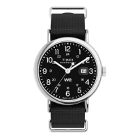 Timex Jam Tangan Pria Timex Weekender Indiglo Black Dial Black Fabric Strap TW2W86100V5 Original