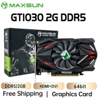 MAXSUN GT 1030 4GB 2G Graphic Card GDDR5 DDR4 Nvidia GPU Desktop PC Gaming Video Card HDMI DVI Computer components