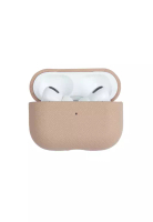 THEIMPRINT SAFFIANO LEATHER AIRPOD PRO CASE - NUDE