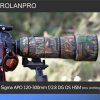 ROLANPRO Lens Coat for Sigma APO 120-300mm f/2.8 DG OS HSM Camouflage Lens Protective Sleeve sigma 1