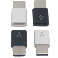 【月陽】超值4入金屬母座Micro USB轉Type-C轉接頭(USBMC1X4)