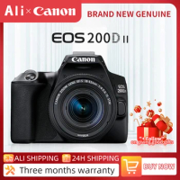 Canon 200D II / Rebel SL3 Camera APS-C 24.1MP EOS 200D Mark II 250D Digital SLR with optional 18-55 Lens