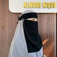 niqab madani bahan sifon silky