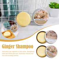 60g Ginger Soap Shampoo Ginger Essential Oil Soap Cold Processed Soap Hair Shampoo Bar Pure Plant Hair Shampoos Hair Care