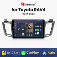 Junsun V1 AI Voice Wireless CarPlay Android Auto Radio For Toyota RAV4 4 XA40 2012 - 2018 4G Car Multimedia GPS 2din autoradio
