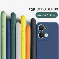 For Oppo Reno9 Shockproof Square Liquid Silicon TPU Phone Case for Oppo Reno 9 Pro/Reno9 Pro+/Reno 8 8 Pro/Reno 7 7 Lite/Reno 7Z