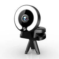 【LGS 熱購品】4K超高清視訊鏡頭(三段調光/送三腳架/視訊攝影機/視訊攝像頭/直播鏡頭)