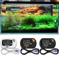Aquarium External Thermometer Digital Display Fish Thermometers Large Screen Monitors Terrarium Temperature Meter