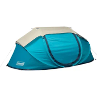 Coleman Pop-Up Camping Tent with Instant Setup 4 Person Tent Sets Up in 10 Seconds with Pre-Assembled Poles Adjustable Rainfly