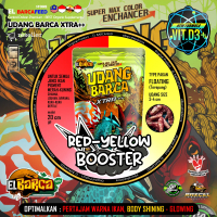 Elbarcafeed UDANG BARCA XTRA SUPER RED BOOSTER Udang Kering Pakan Ikan Predator Jumbo Besar 30cm Up 