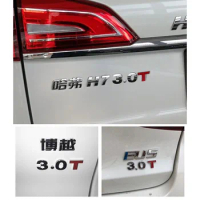 Car displacement standard 1.4T1.8T2.0 T3.0T1.0L1.5L2.4L metal solid modified car sticker tail label letter V6 4WD creative 3D