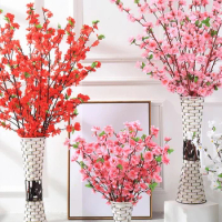 65cm Artificial Flower Cherry Blossom Branch Blossom Peach Blossom Cherry Branch Wedding Decoration Fake Flower Home Decoration